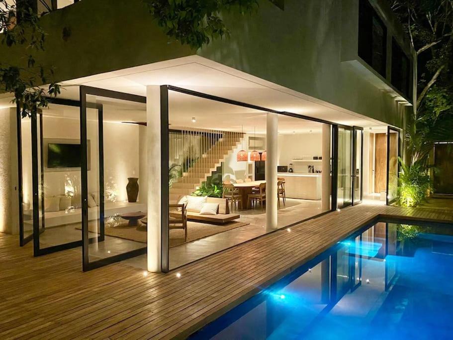 Casa Areca, Awarded Architectural Villa Located In A Secured Gated Community, With Concierge Services Tulum Bagian luar foto